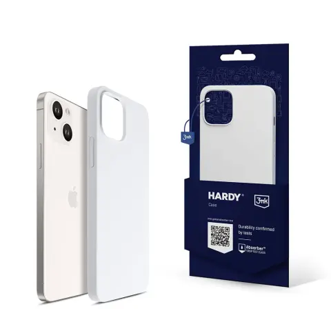 3MK Hardy Silicone MagCase tok iPhone 14 Plus fehér