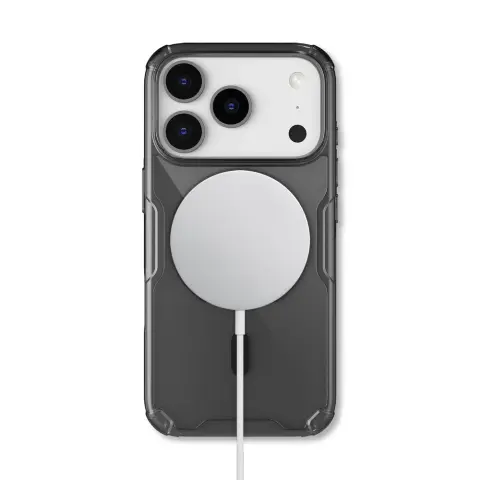 NILLKIN Nature Pro Magnetic hátlap Apple iPhone 17 Pro / iPhone 18 Pro átlátszó-fekete