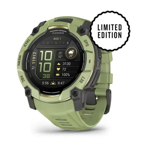 GARMIN Instinct 3 50mm AMOLED páfrányzöld szilikon szíj 010-03020-02
