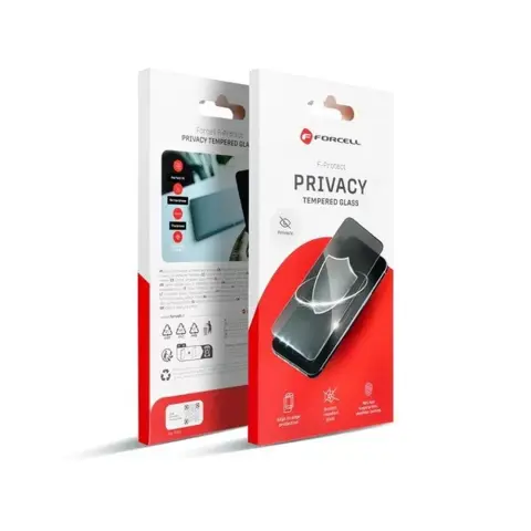 FORCELL Privacy betekintésgátló kijelzővédő iPhone 14 Pro fekete