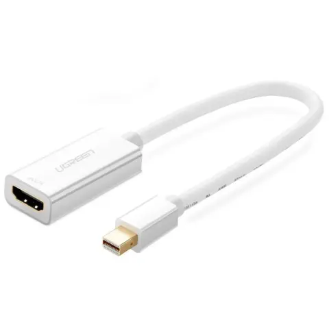 UGREEN Mini DisplayPort HDMI Átalakító Fehér 20cm 10460