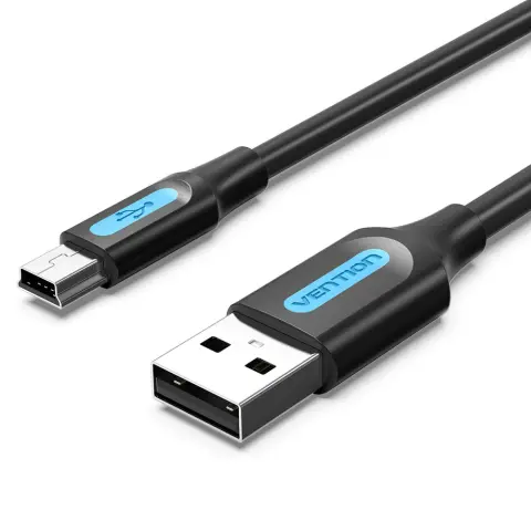 VENTION USB Mini USB Átalakító Fekete 50cm COMBD