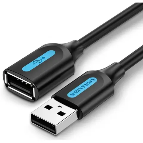 VENTION USB Hosszabbító Fekete 50cm CBIBD