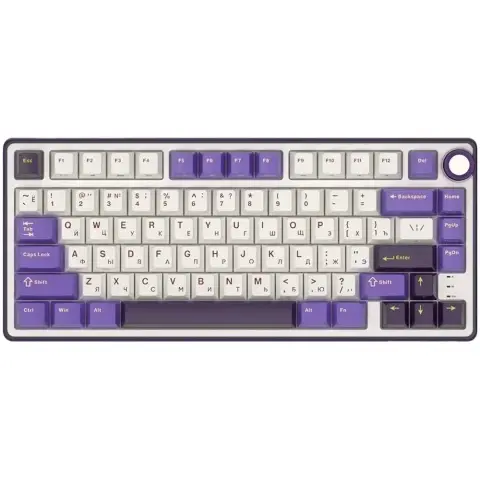 ROYAL KLUDGE R75 RGB Brown US engleză alb-mov RK-R75-BBERRYMS-BRNSW-US