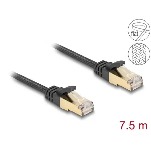 DELOCK UTP CAT6A Összekötő Fekete 7.5m 80329