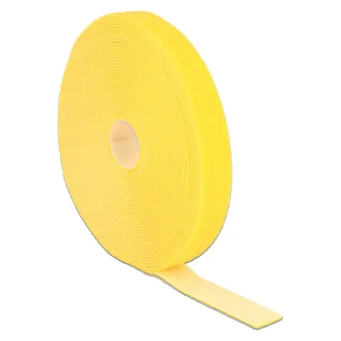 DELOCK Kábelkötegelő Sárga 10m 18740