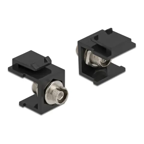 DELOCK Keystone modul FC Simplex hüvely - hüvely fekete