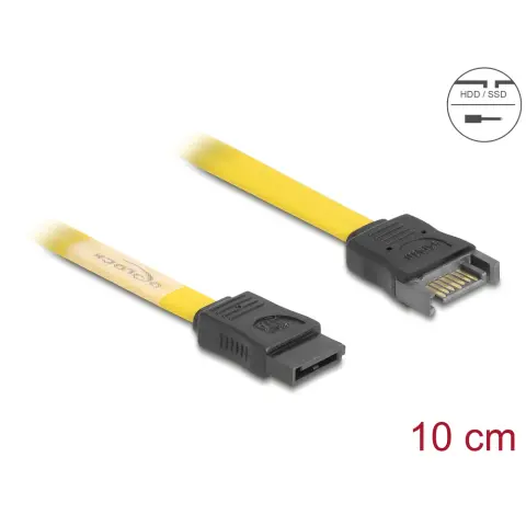 DELOCK SATA Toldó Sárga 10cm 83948