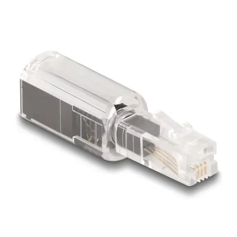 DELOCK RJ-10 Toldó Fekete 5cm 88168