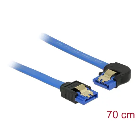 DELOCK SATA Összekötő Kék 70cm 84986