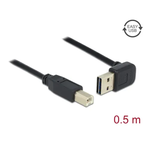 DELOCK USB Összekötő Fekete 50cm 85183