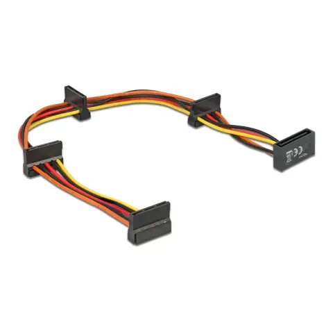 DELOCK SATA táp Táp Fekete 40cm 60141