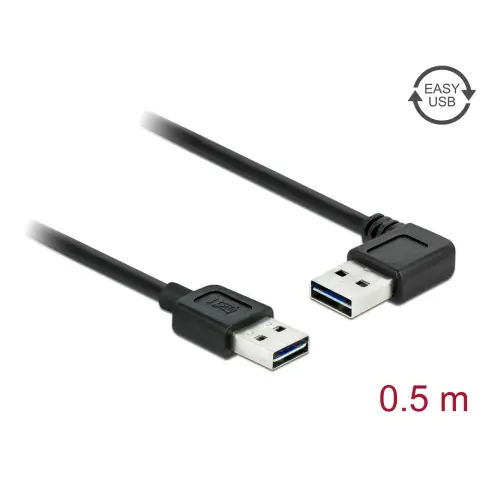 DELOCK USB Összekötő Fekete 50cm 85176