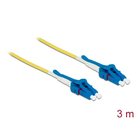 DELOCK Fiber Optic LC Összekötő Sárga 3m 85085