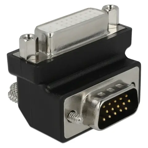 DELOCK DVI-I VGA/D-Sub Átalakító Fekete 4cm 65425