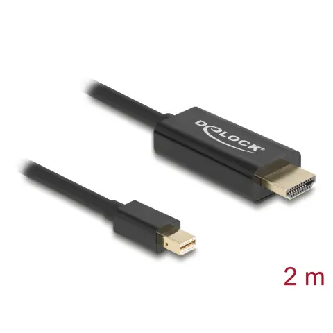 DELOCK Mini DisplayPort HDMI Átalakító Fekete 2m 83699