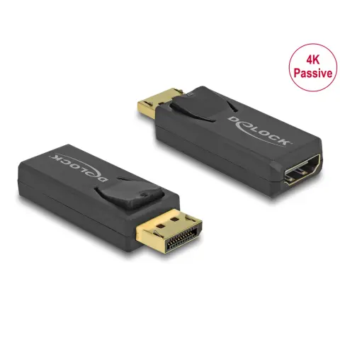 DELOCK DisplayPort 1.2/1.2a HDMI Átalakító Fekete 5cm 65571