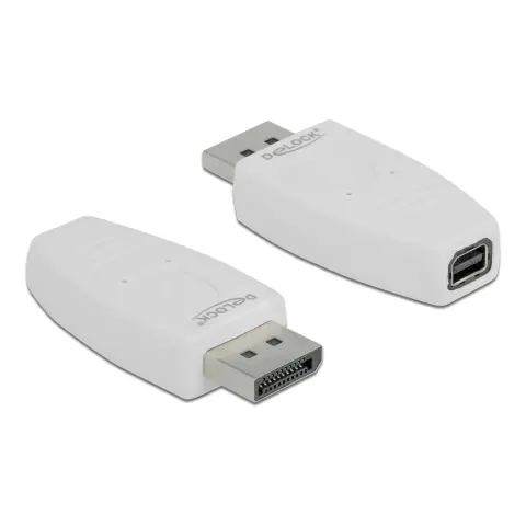 DELOCK DisplayPort Mini DisplayPort Átalakító Fehér 4cm 65240