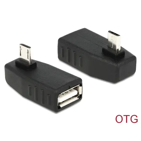 DELOCK Micro USB Adapter Black 3cm 65474