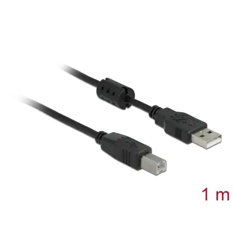 DELOCK USB Összekötő Fekete 1m 83566