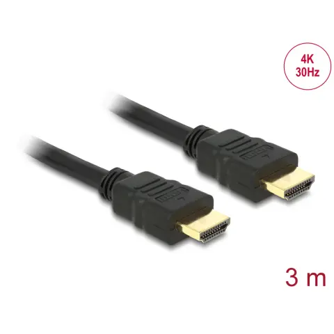 DELOCK HDMI Összekötő Fekete 3m 84408