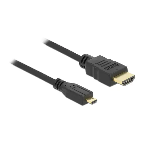 DELOCK Micro HDMI Átalakító Fekete 1m 82661