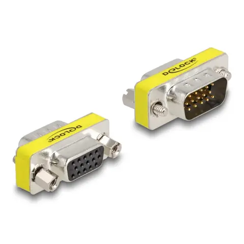 DELOCK VGA/D-Sub Toldó Ezüst 2cm 65250
