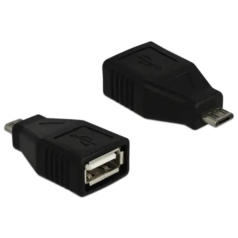 DELOCK Micro USB Adapter Black 4cm 65296