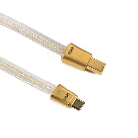 DDHIFI TC19BC Comet Gold OTG kábel USB-B és USB-C dugóval 100cm DDHIFI-TC19BC-GOLD-1000