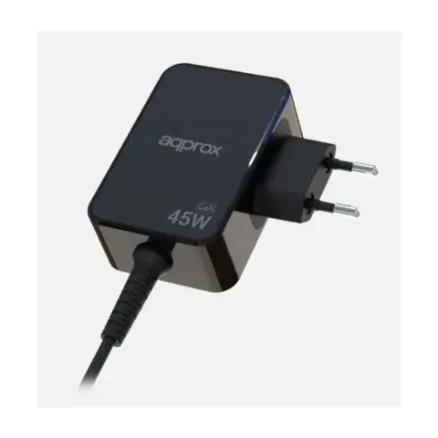APPROX Mains charger USB-C 1.8m cable 45W black APPA45GAN