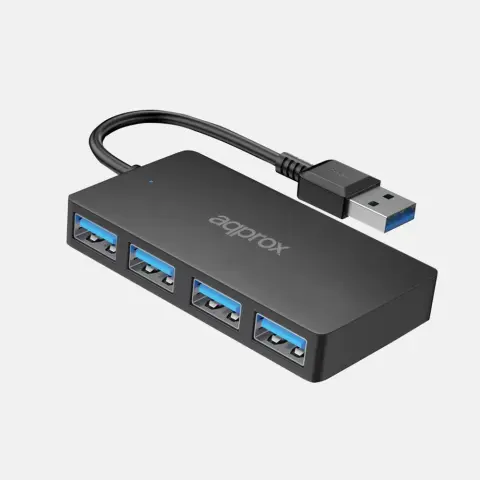 APPROX APPC49V2 4 Port USB 3.0 HUB fekete
