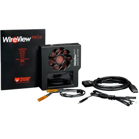 THERMAL GRIZZLY WireView Pro II GPU flowmeter 12V-2x6 Noctua reverse TG-WV-P2-H19R-NF