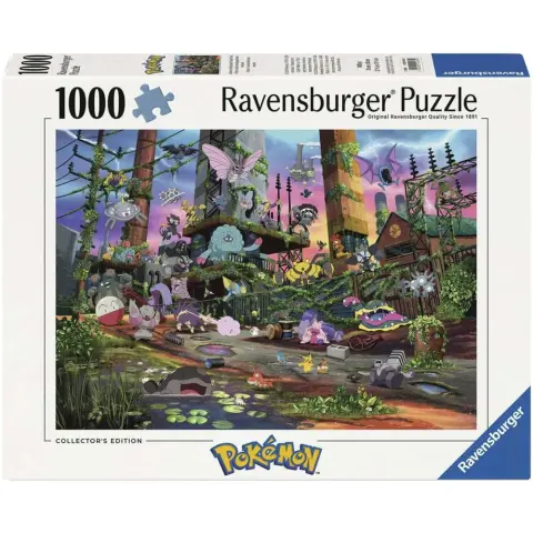 RAVENSBURGER Puzzle játék 1000 darabos Pokémon - Jolteon és az erőmű 12002034