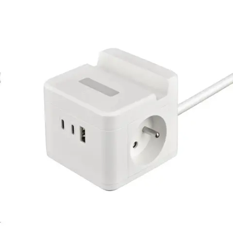 VIKING TECHNOLOGY VYC23HW Power strip 2 sockets 1x USB-A 2x USB-C 1.4m white