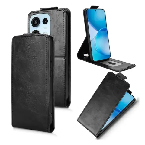 GIGAPACK Álló flip tok Oppo Reno16 / Reno16 Pro fekete GP-196692