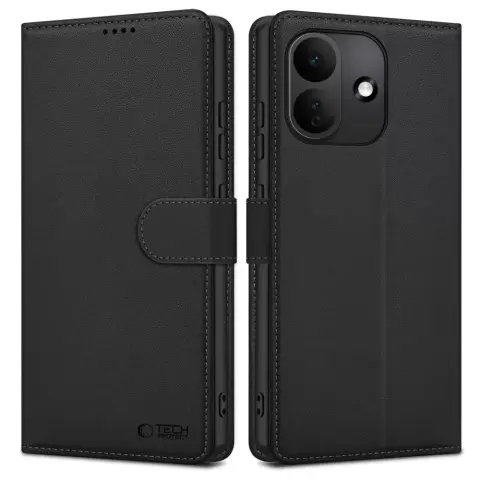 TECH-PROTECT Wallet oldalra nyíló tok Xiaomi Redmi Note 17 Pro Max fekete