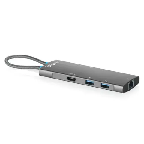 DIGITUS DA-70921 USB-C docking station 8-port sivo