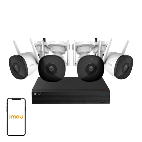IMOU IP wifi kamera szett 4x F22FE 2MP 2.8mm + 1TB HDD + 1 NVR