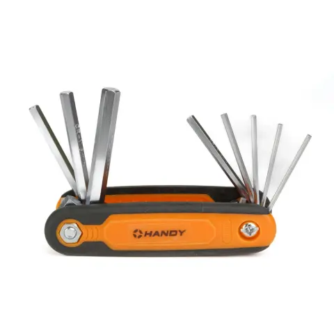 HANDY 10858C Összecsukható imbuszkulcs készlet 8 részes 1.5-8 mm