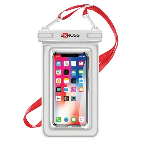 SKROSS Vodoodporna torbica za telefon Air Pouch Hydro 6.7" IPX8 bela 32001