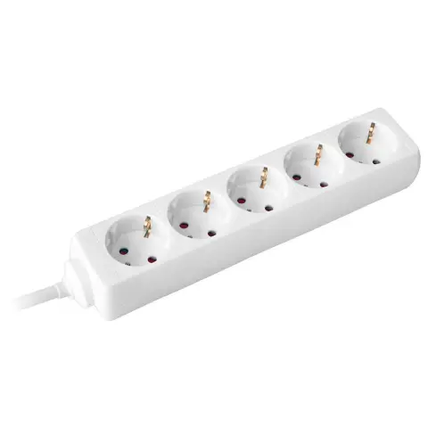 COMMEL Splitter extension 5 outlet 3m 1.5mm 16A white 232-502