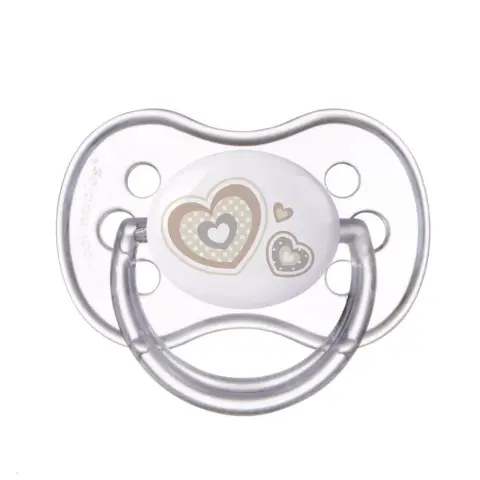 CANPOL BABIES Szilikon szimmetrikus cumi 18hó+ Newborn Baby - bézs