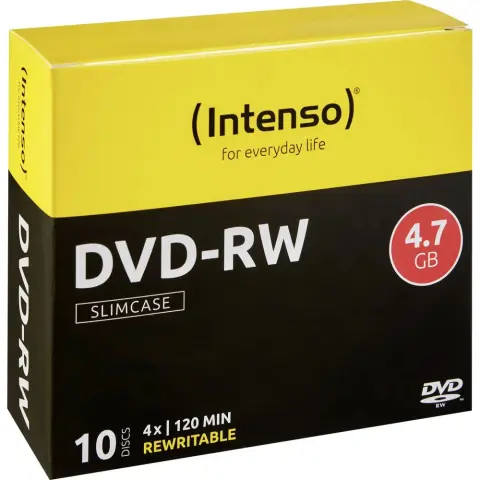 INTENSO DVD-RW ploča 4.7GB 4x tanko slučaj 10 kom 4201632