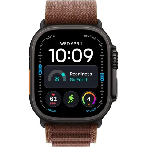 APPLE Watch Ultra 4 GPS + Cellular 49mm fekete titán tok burgundi alpesi pánt S mjc04qf/a