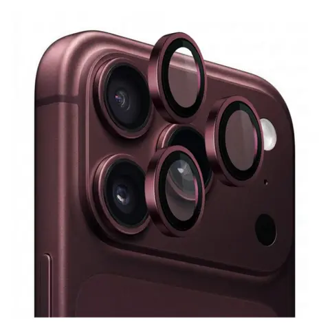 LITO Titanium AR kameravédő üveg iPhone 18 Pro/18 Pro Max bordó
