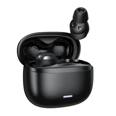 HOCO EQ37 bluetooth fülhallgató SZTEREO v6.0 TWS ANC mikrofon + töltőtok fekete EQ37_B