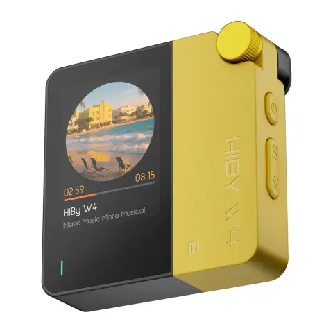 HIBY MUSIC Bluetooth audio vevő W4 sárga P4483