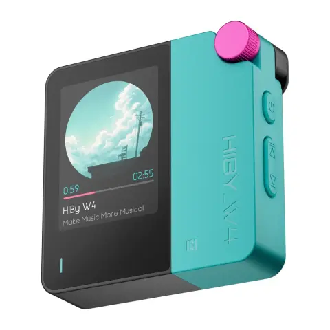 HIBY MUSIC Bluetooth audio vevő és DAC W4 türkiz P4585