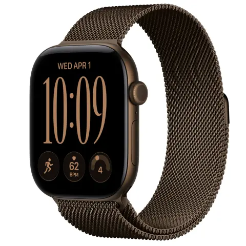 APPLE Watch Series 12 GPS + Cellular 46mm sötétbronz aluminum case sötétbronz Milanese belt M/L mkdg4mp/a