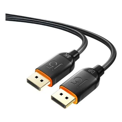 J5CREATE DisplayPort 1.4 Összekötő Fekete 2m JDC41L20-N